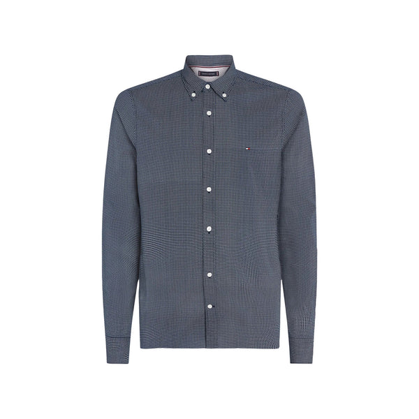 Tommy Hilfiger Camicia casual Camicia Uomo micro quadri Blu bianco - Francavilla Moda